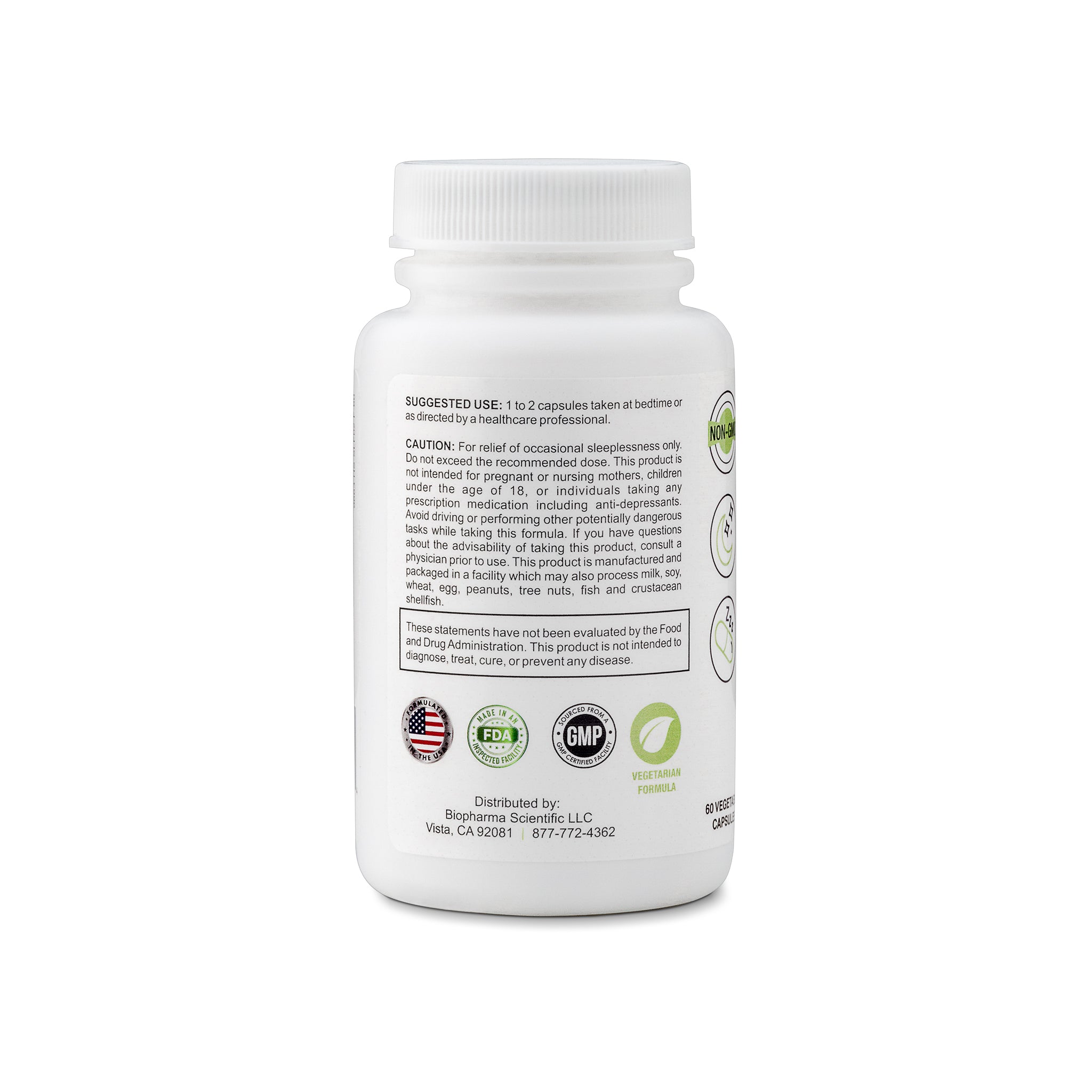 nanosnooze sleep support supplement capsule with l-theanine melatonin magnesium - additional information