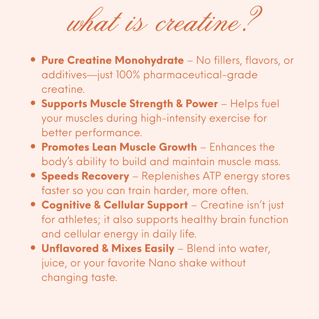 nanocreatine monohydrate: unflavored