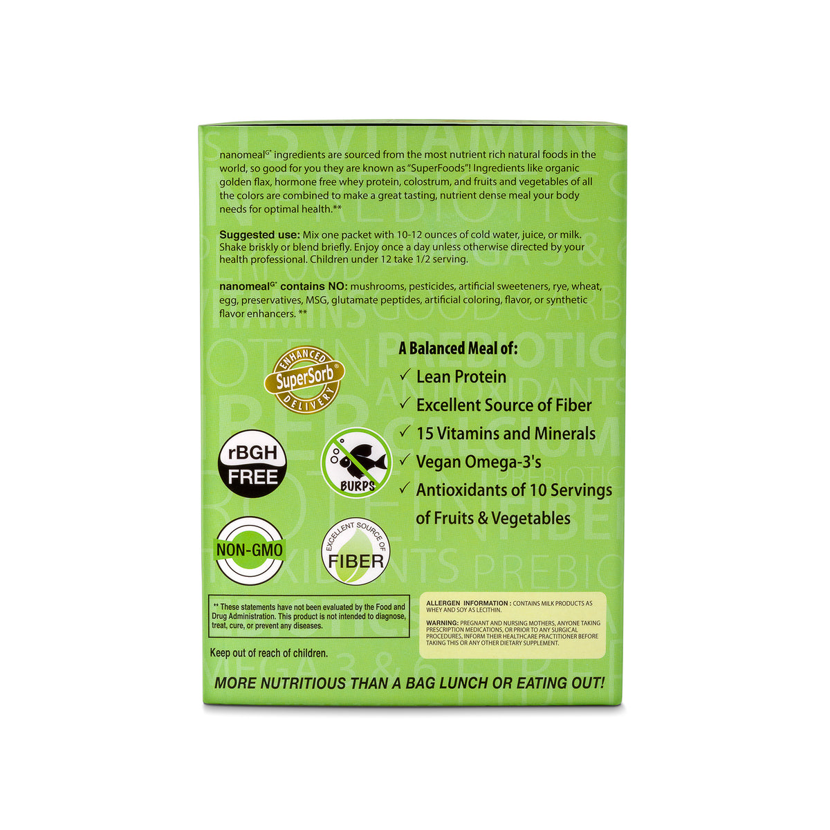 nanomeal: tropical blend biopharmasci